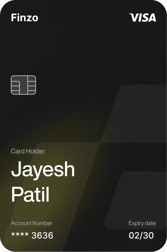 Finzo credit card dark